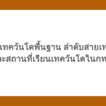เจาะลึกเทควันโดพื้นฐาน ลำดับสายเทควันโด และสถานที่เรียนเทควันโดในกทม.
