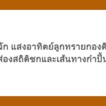 รู้จัก แสงอาทิตย์ลูกทรายกองดิน ส่องสถิติชกและเส้นทางกำปั้น